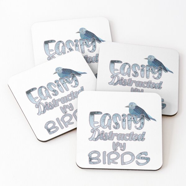 Item preview, Easily Distracted By Birds. Bird Lover Gift. Ornithologist Nature Bird Watcher. designed and sold by RedArtCO.