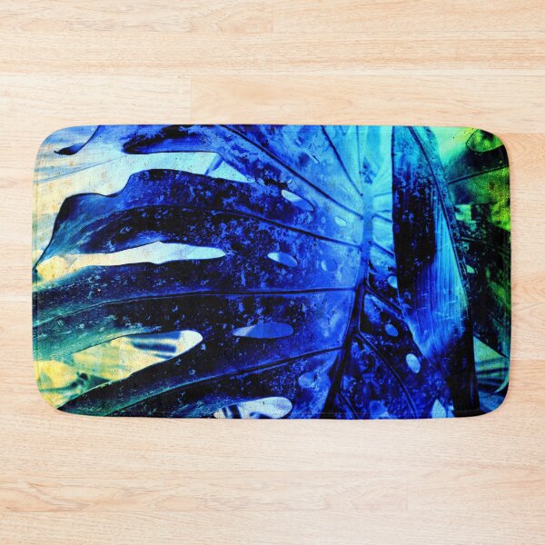 Item preview, Blue yellow jungle Leaf designed and sold by Mark J Dunn.