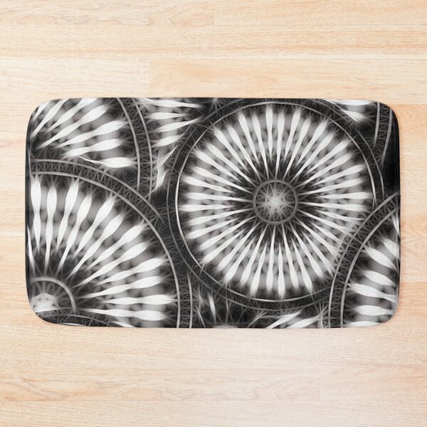 Item preview, Burst Pinwheel Black and White  designed and sold by Mark J Dunn.