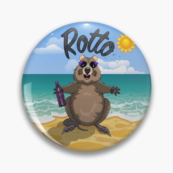Item preview, Rotto - Rottnest Island Quokka on the Beach [Text Over] by Amanda M Lucas designed and sold by Amanda Lucas.