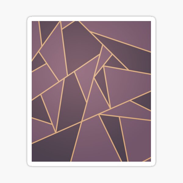 Purple Art Deco Pattern Sticker