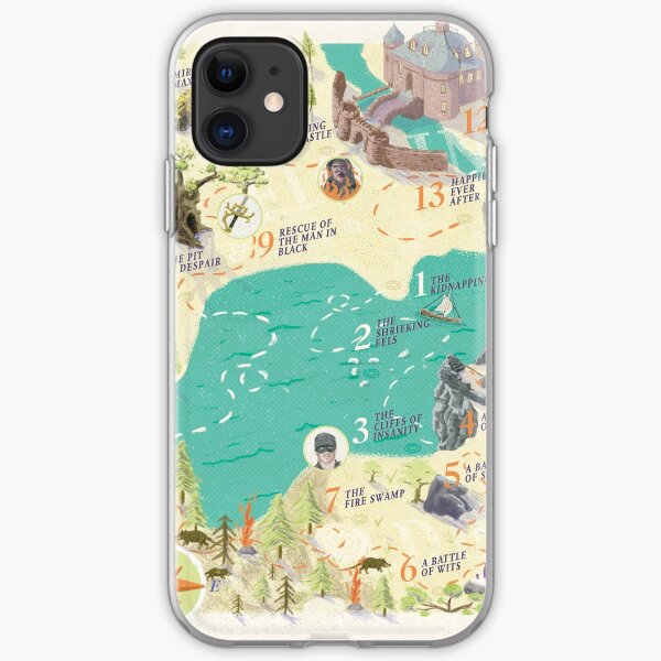 Princess Bride Discovery Map iPhone Soft Case