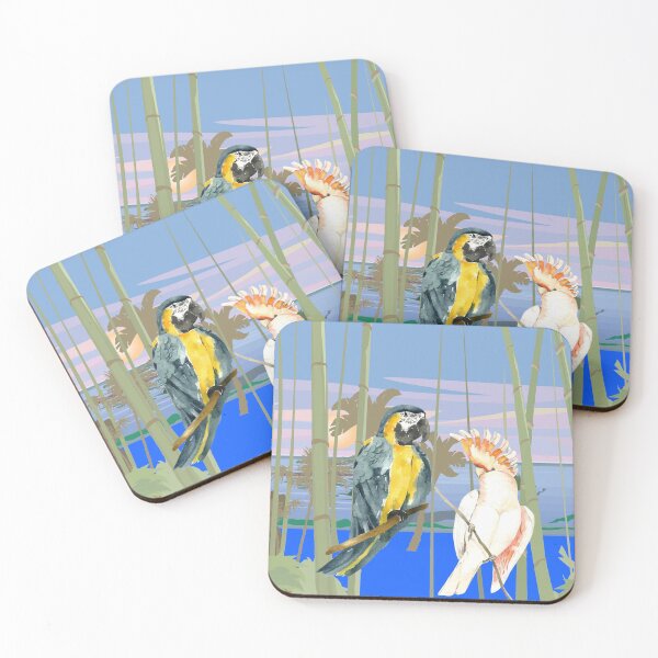 Item preview, PAIR OF PARROTS a charming watercolor design of a two fabulous birds.  designed and sold by JOHNC1.