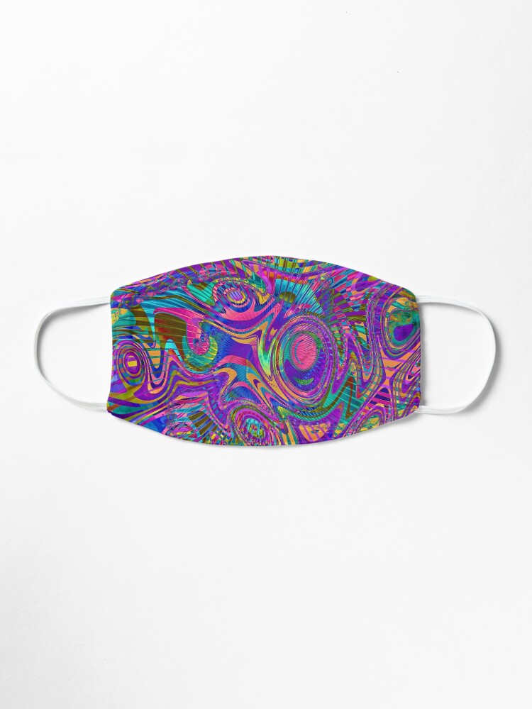Alternate view of Party In Aisle 3 - Colorful abstract pattern Mask