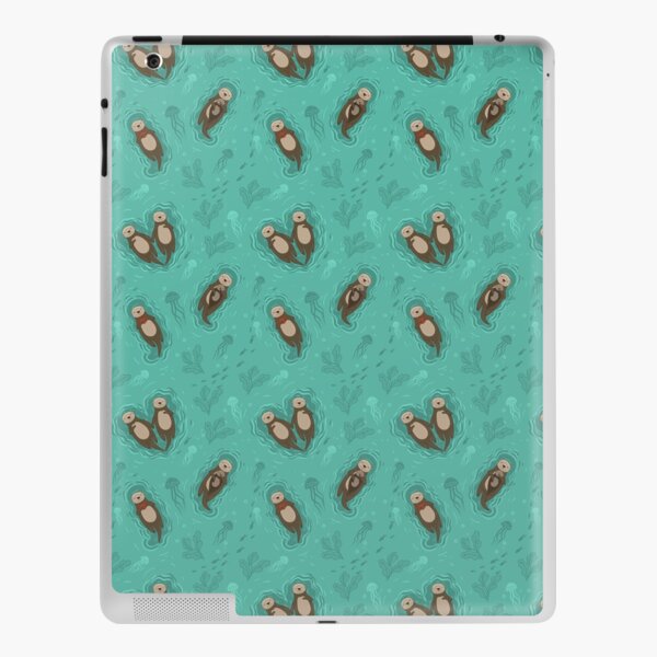 cute kawaii sea otters iPad Skin