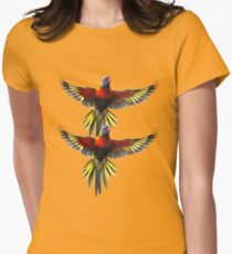 rainbow lorikeet t-shirt Women's Fitted T-Shirt