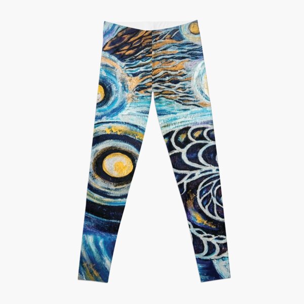 Paladian Sisters Dancing - By New Zealand Artist Amrita M. Gardiner Leggings