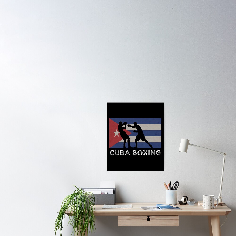Cuban Boxer National Cuba Flag Boxing Gloves Graphic Gift print