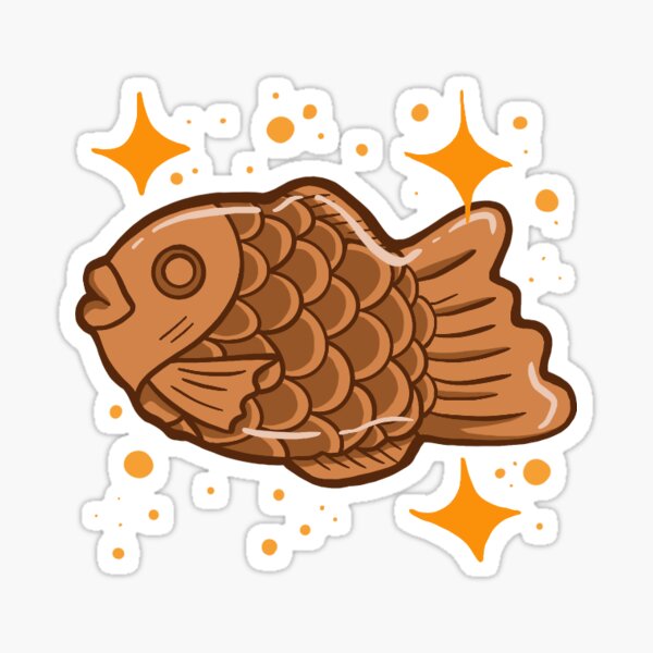 Taiyaki Sticker By Golden Milk Tea Redbubble