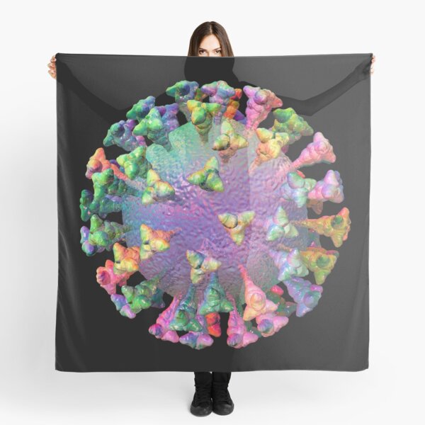 Coronavirus Rainbow Virus Scarf