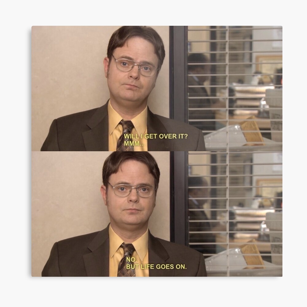 dwight the office quote canvas print by julloo redbubble