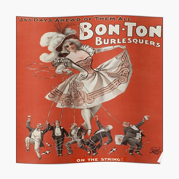 Vintage Burlesque Posters - 5 For Sale on 1stDibs