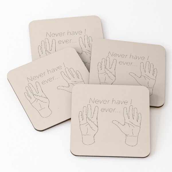 Item preview, Never have I ever TikTok trend logo designed and sold by Katonion.