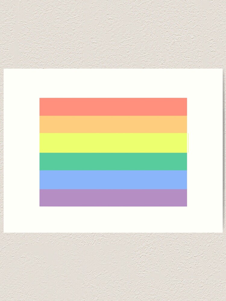 Pastel Pride Flag Crayon Soft Aesthetic Pride Gay Lgbt Flag Art