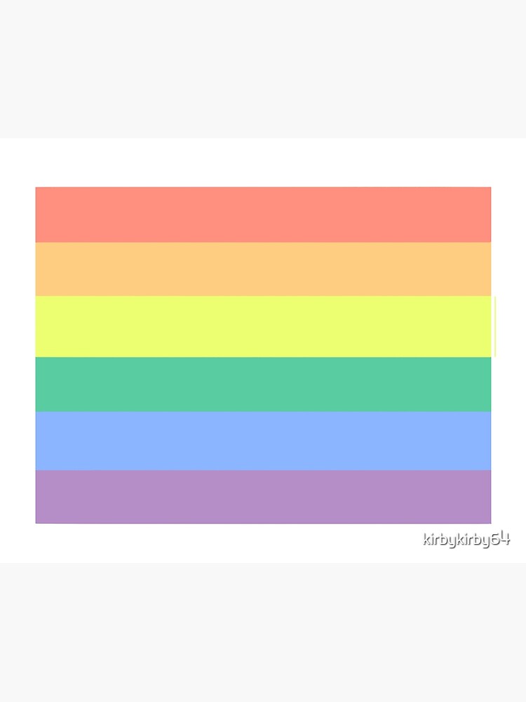 Pastel Pride Flag Crayon Soft Aesthetic Pride Gay Lgbt Flag Canvas