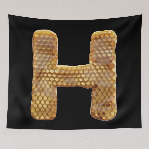 Item preview, H Letter 3d Honey Alphabet Font designed and sold by HelloFromAja.