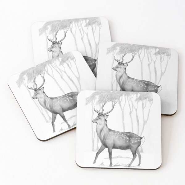Item preview, Sika Stag On Alert designed and sold by Patricia Howitt.