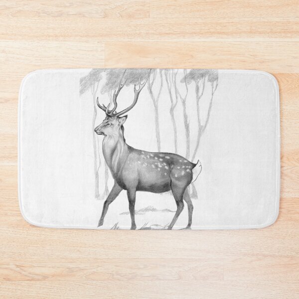 Item preview, Sika Stag On Alert designed and sold by Patricia Howitt.