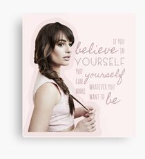 Believe In Yourself - Lea Michele Metal Print