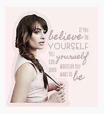Believe In Yourself - Lea Michele Photographic Print