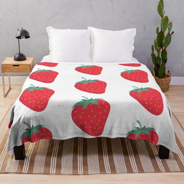 Item preview, Summer Strawberry Pattern Background designed and sold by flying-flamingo.