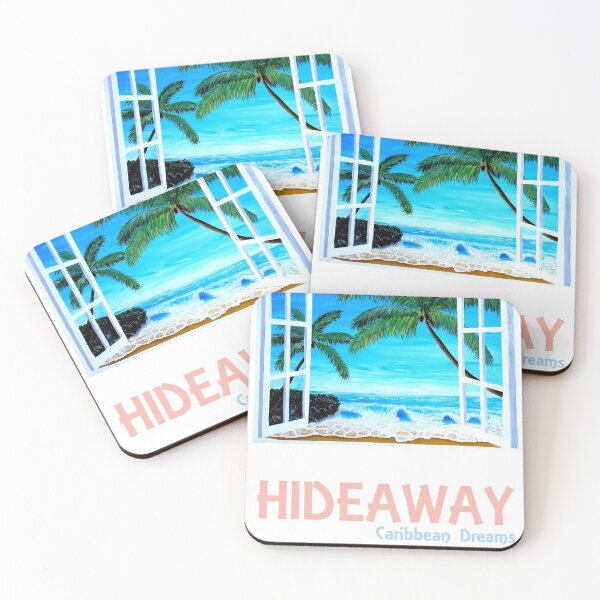 Item preview, Hideaway Poster - Caribbean Dreams Window designed and sold by artshop77.