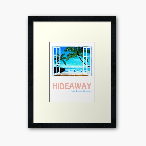 Item preview, Hideaway Poster - Caribbean Dreams Window designed and sold by artshop77.