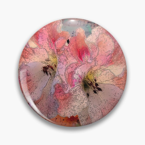 Item preview, Pelagonia Flower Music Collage designed and sold by Honey Myrtle Studio.