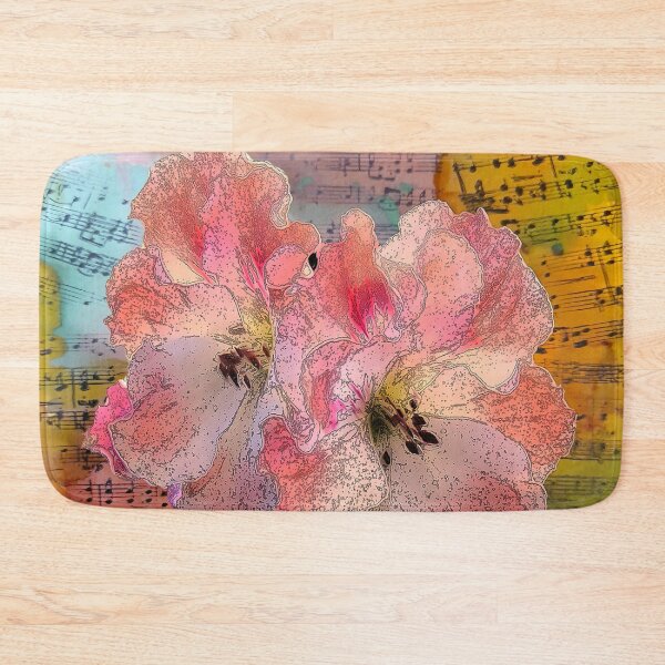 Item preview, Pelagonia Flower Music Collage designed and sold by Honey Myrtle Studio.