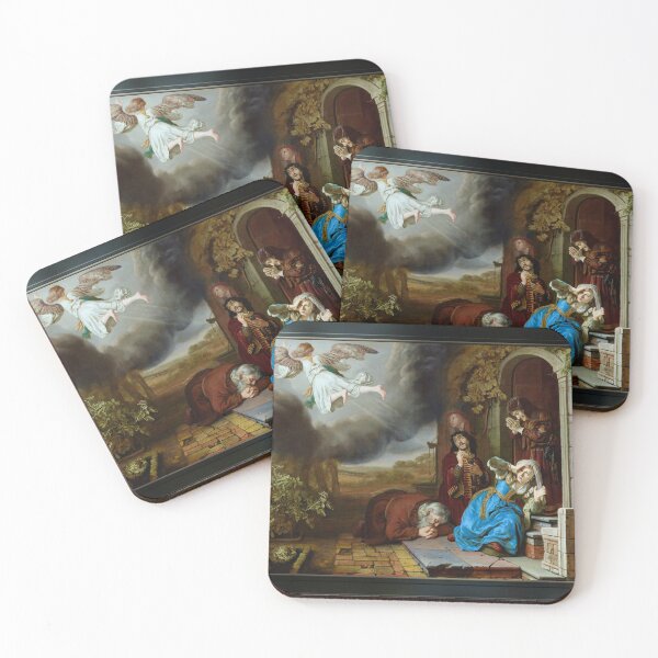 Item preview, The Angel Taking Leave of Tobit and His Family by Jan Victors Old Masters Fine Art Reproduction designed and sold by Xzendor7 Digital Art Creations.