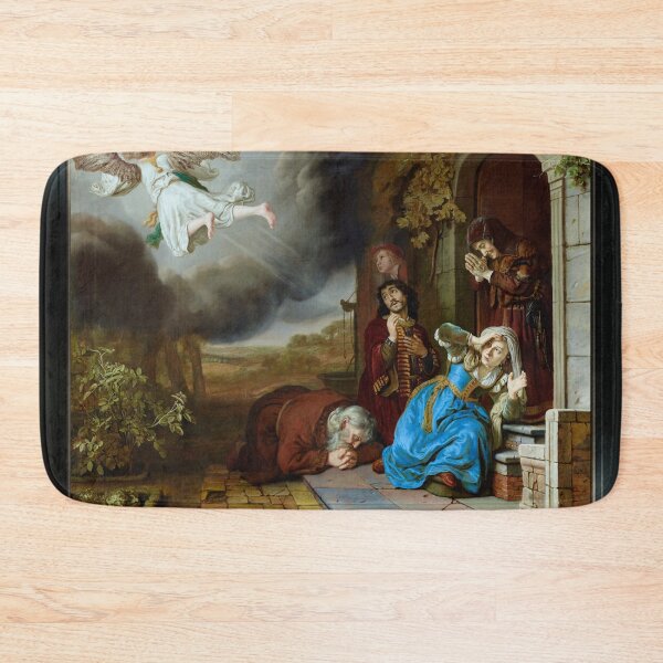 Item preview, The Angel Taking Leave of Tobit and His Family by Jan Victors Old Masters Fine Art Reproduction designed and sold by Xzendor7 Digital Art Creations.