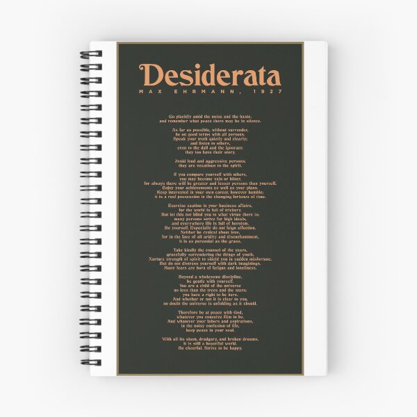 Item preview, Desiderata, Max Ehrmann - Typography Print 3 - Literary Poster designed and sold by Studio Grafiikka.