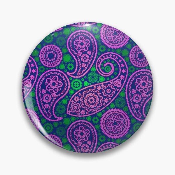 Aperçu de l'œuvre paisley rose et vert créée et vendue par jack-OC.