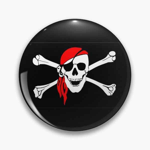 Item preview, PIRATE AND CROSS BONES FLAG   ( large image ) designed and sold by DewDropDesigns.