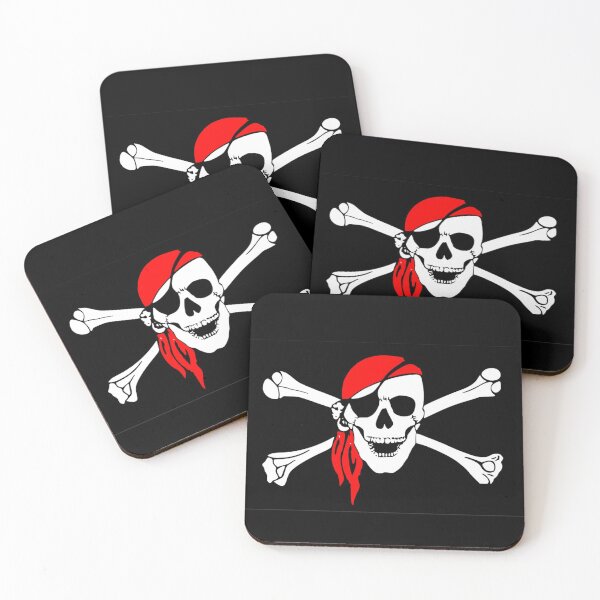 Item preview, PIRATE AND CROSS BONES FLAG   ( large image ) designed and sold by DewDropDesigns.