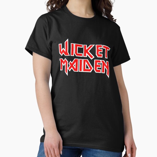 Vista previa del artículo con la obra «Wicket Maiden! ¡Diseño divertido de Cricket!», diseñado y vendido por 7tee.