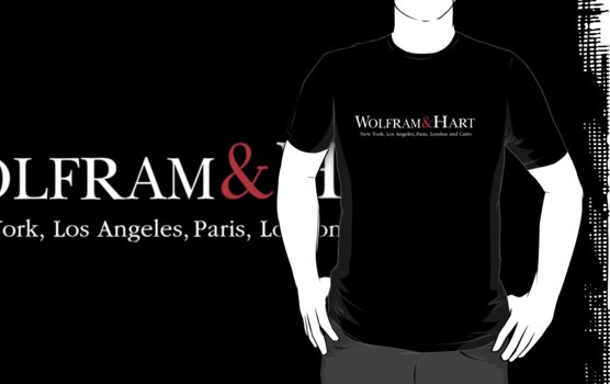 wolfram and hart t shirt