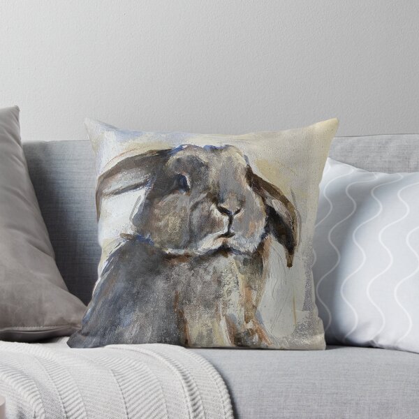 Item preview, Grey Bunny Painting designed and sold by Julie Mayo.