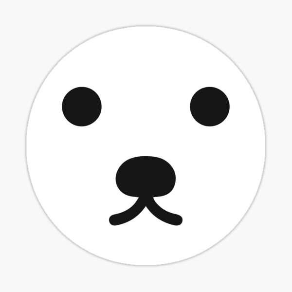 Cute Bear Face Stickers Redbubble - grr face changer roblox