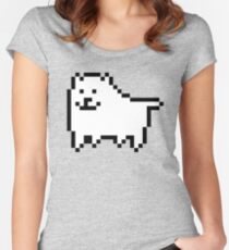 undertale - annoying dog Women's Fitted Scoop T-Shirt