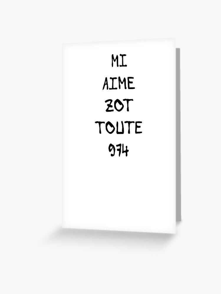 Mi Love Zot All Greeting Card By Rd97436 Redbubble