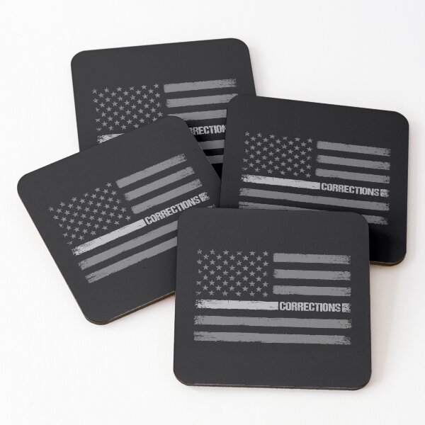 Item preview, Corrections - Correctional Officer Thin Silver Line flag designed and sold by common-node.