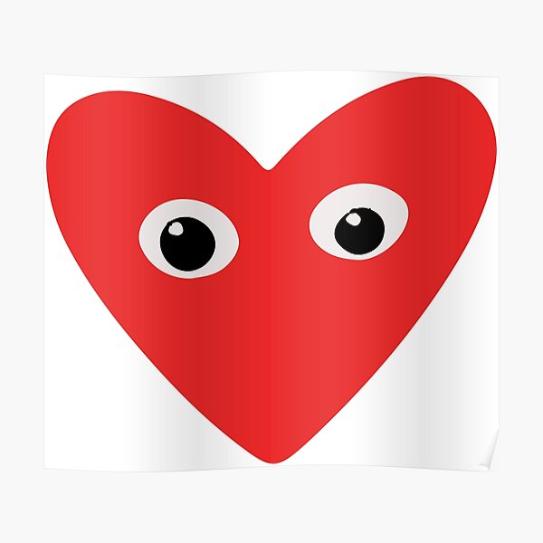 Cdg Heart Posters | Redbubble