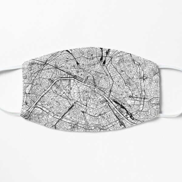 Paris Weiße Karte Maske