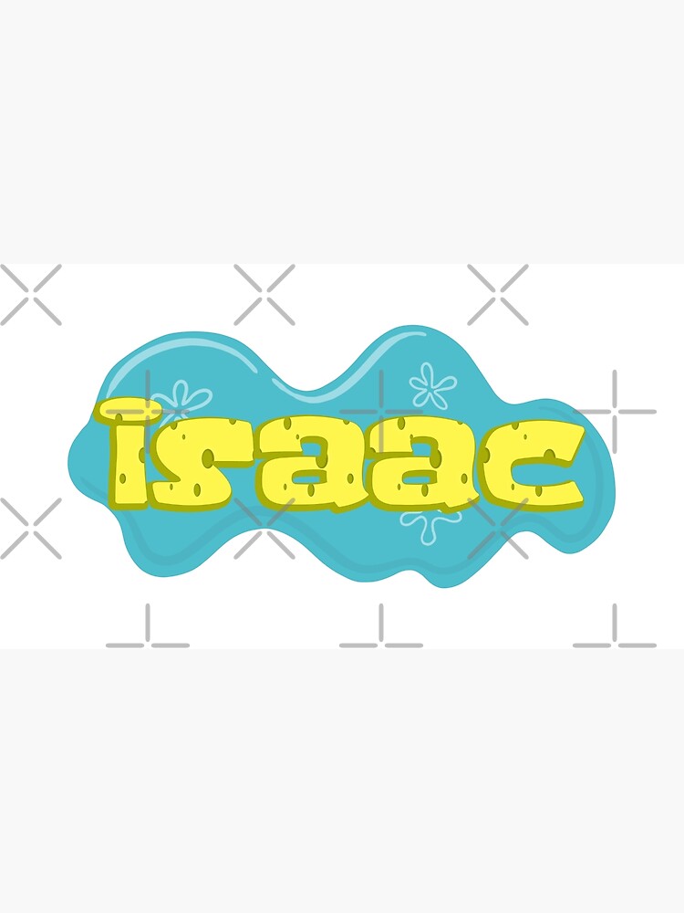 Póster «Nombre de niño Isaac en estilo de dibujos animados de Bob ...