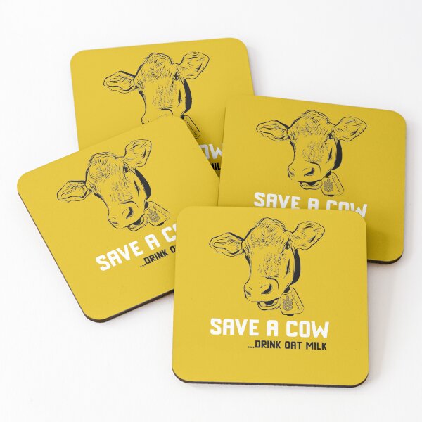Item preview, Save a cow drink oat milk | Cute Vegetarian Veg Vegan design for Women or Men designed and sold by Radu Matei.