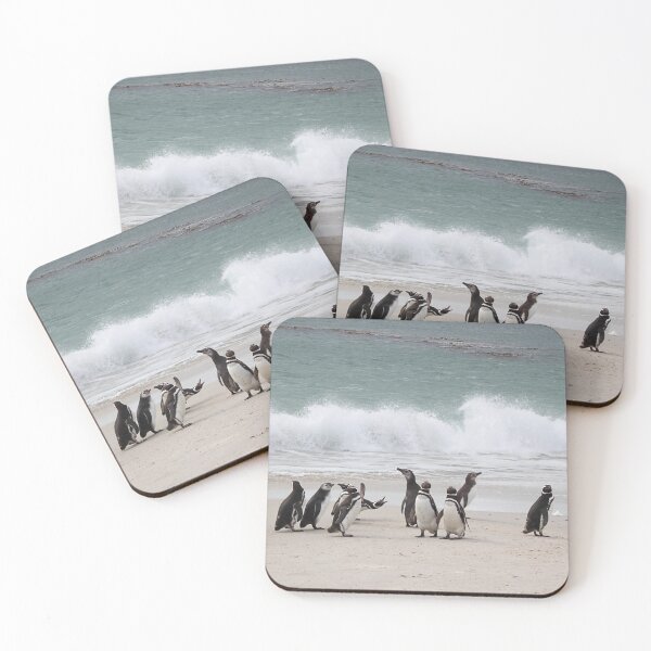 Item preview, Magellanic Penguins Coming up the Beach designed and sold by Carole-Anne.