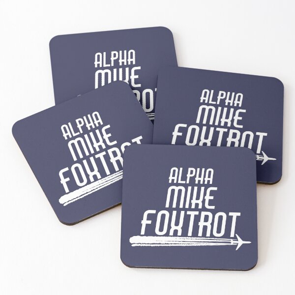 Item preview, Alpha Mike Foxtrot Funny Naval Aviator Pilot Quote designed and sold by CreativeTwins.