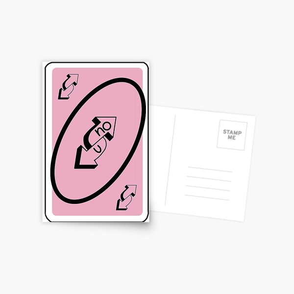 no u uno reverse card Postcard