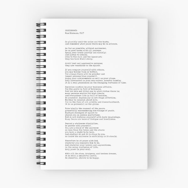 Item preview, Desiderata, Max Ehrmann - Typography Print 5 - Literary Poster designed and sold by Studio Grafiikka.